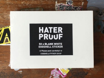 XL-BLANKO-STICKERPACK AUF WEISSER EGGSHELL-FOLIE